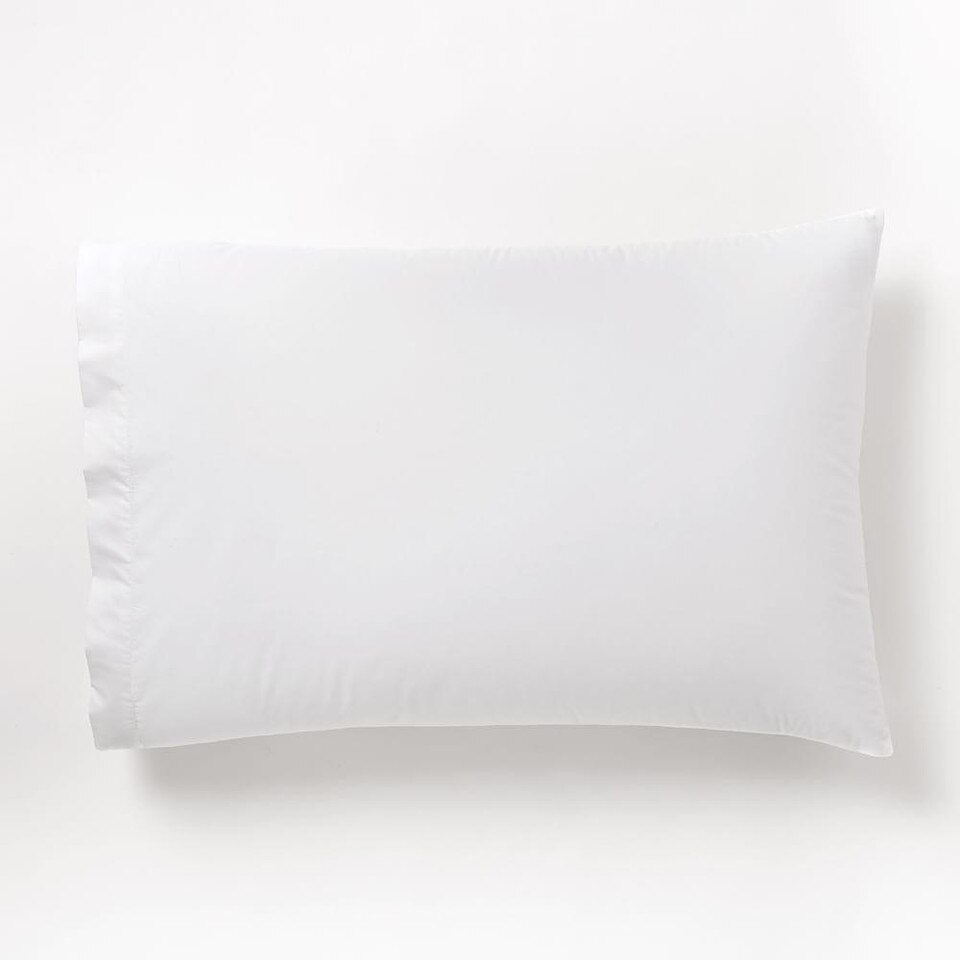 400ThreadCount Organic Cotton Percale Sheet Set West Elm UK